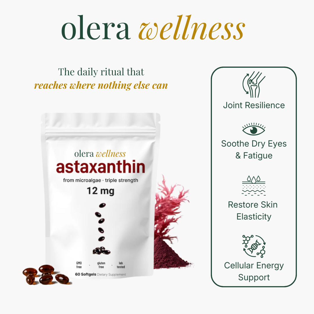 Astaxanthin Softgels (12mg) — Skin, Eyes & Joints from Within